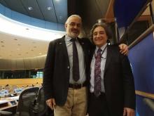 Prof. Ricardo Serrao Santos MEP with Dr Christos Arvanitidis, HCMR